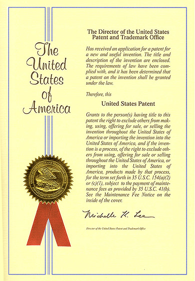 アメリカの特許書